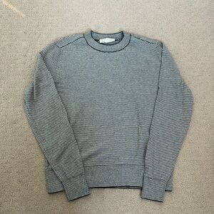 Everlane Organic Cotton Crewneck Sweater - Small, Navy stripe